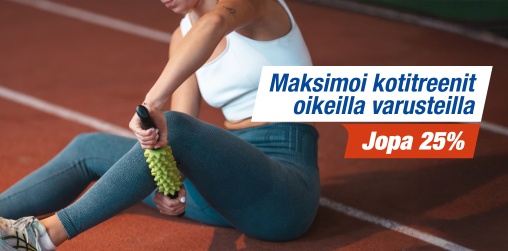 Maksimoi kotitreenit oikeilla varusteilla  20 %